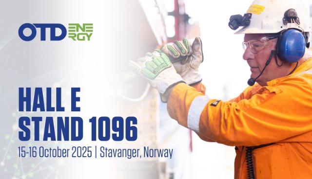 OTD Energy 2025 - Meet us in Hall E, Stand 1096 on October 15-16/Stavanger, Norway