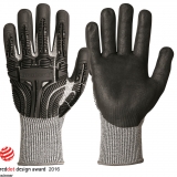 Rękawice ochr. kl. 5 360° z włóknem Typhoon®, ochrona przed uderzeniem, Włókno Typhoon® i powłoka z pianki nitrylowej
